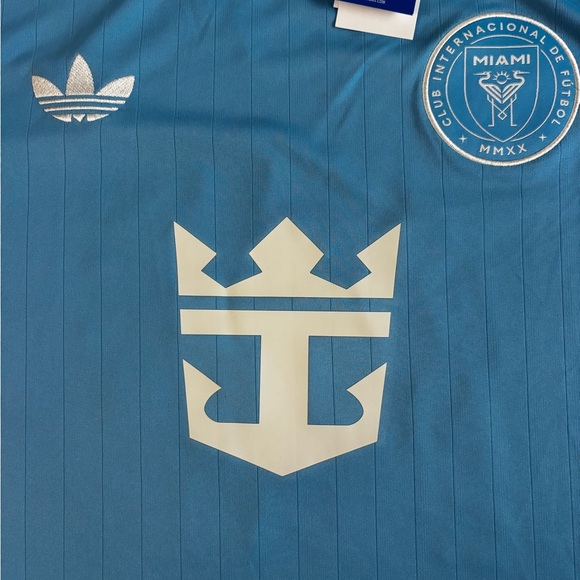 adidas Inter Miami CF Messi #10 MLS Soccer Jersey Large Blue Pink White - Picture 5 of 9